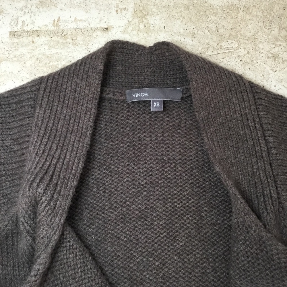 Vince Short Sleeve Open Drape Cardigan - Size XS - Picture 6 of 9